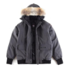 Herren Graue Pufferjacke