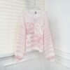 Strickpullover Weiß/Rosa