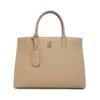 Frances Leder-Tote Beige 32,5 cm