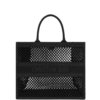 Book Tote Netzstickerei Schwarz 41,5 cm