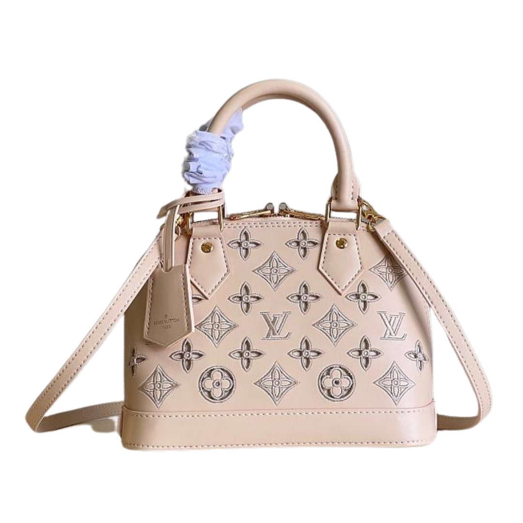Alma BB Beige Ledertasche 23.5cm