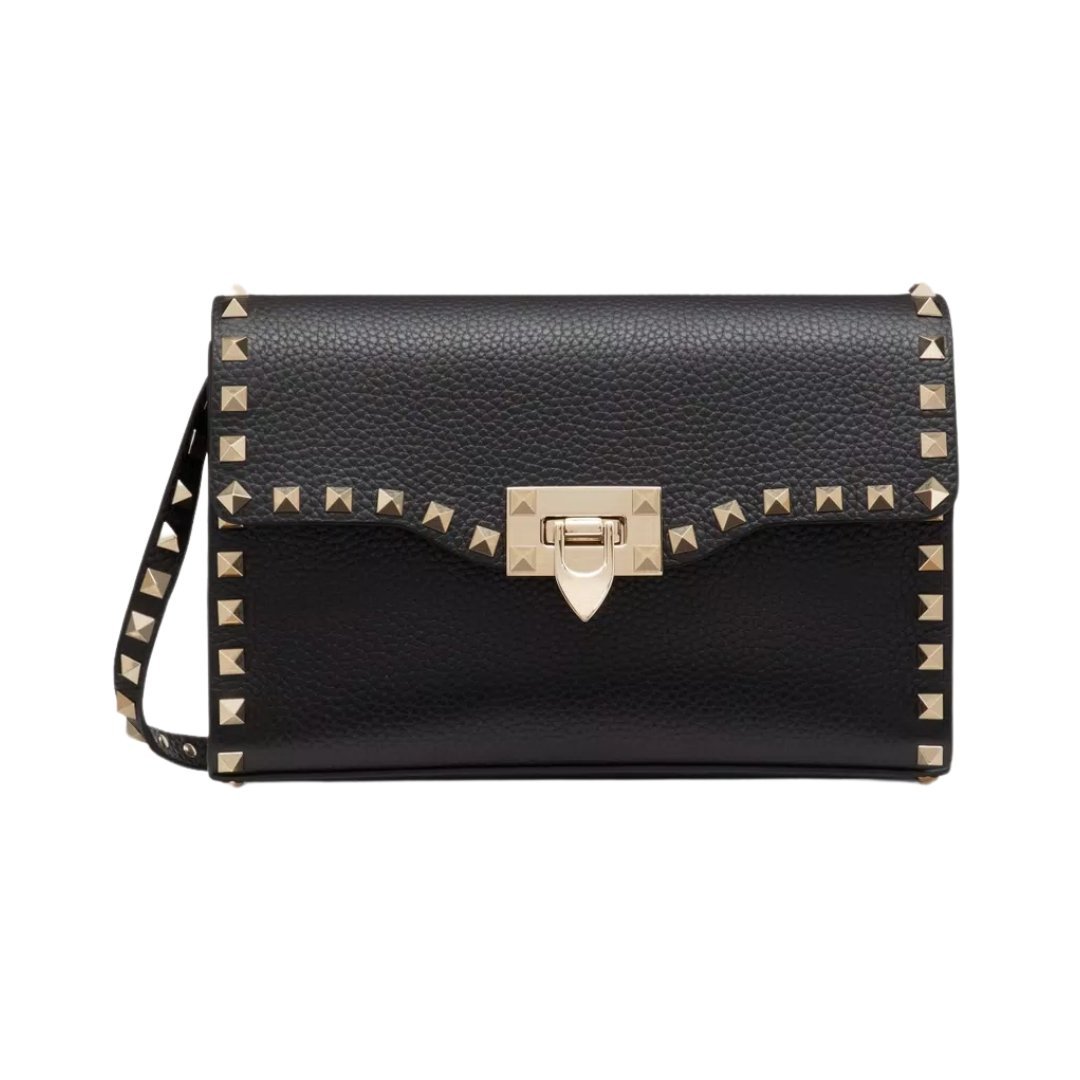 Kalbsleder Crossbody Schwarz 22.5cm