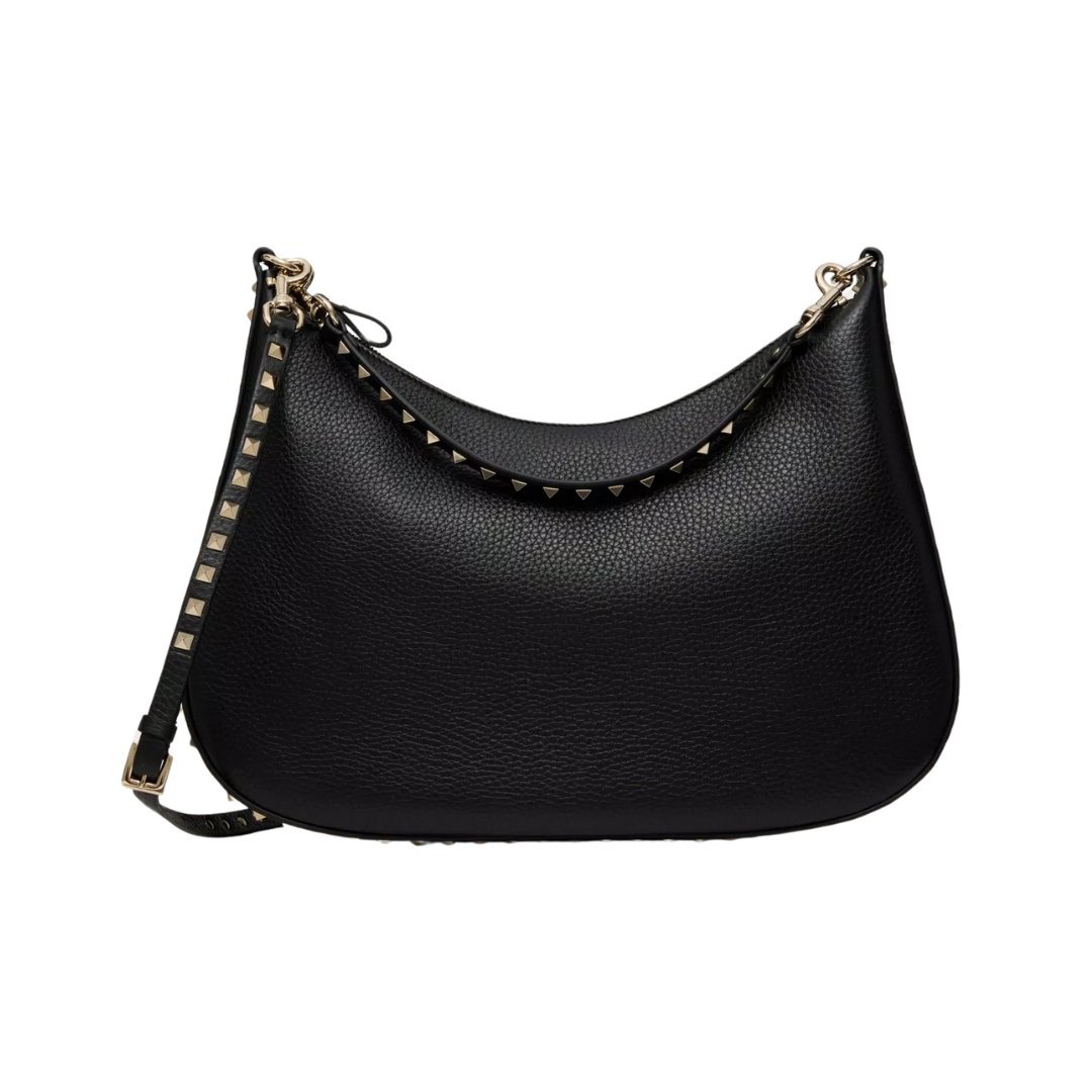 Rockstud Hobo Schwarz 36cm