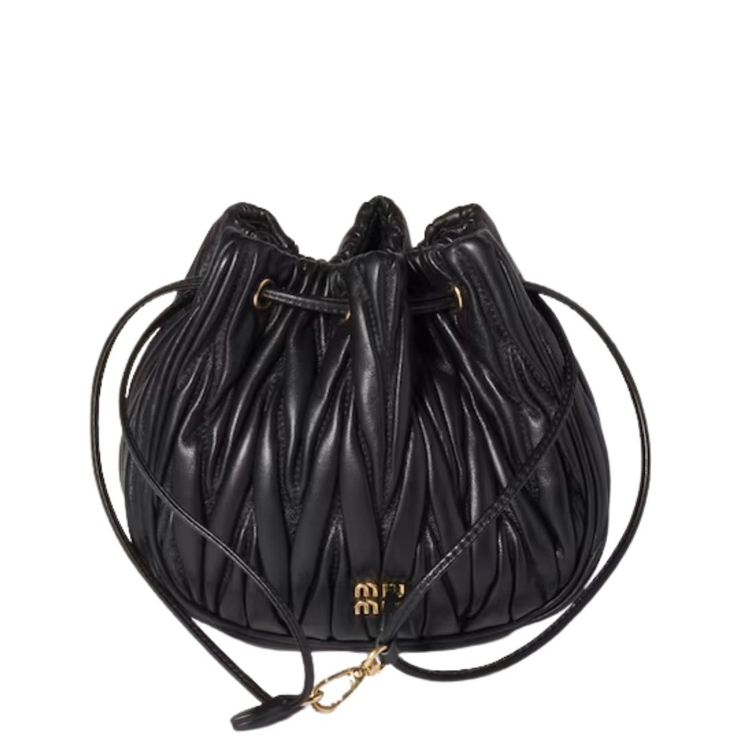 Quilted Nappa Schwarz 14 cm