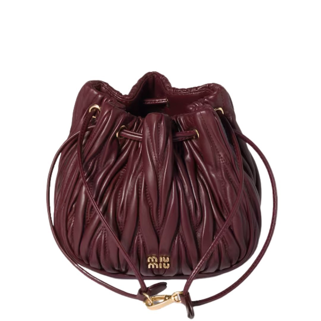 Quilted Nappa Bordeaux 14 cm