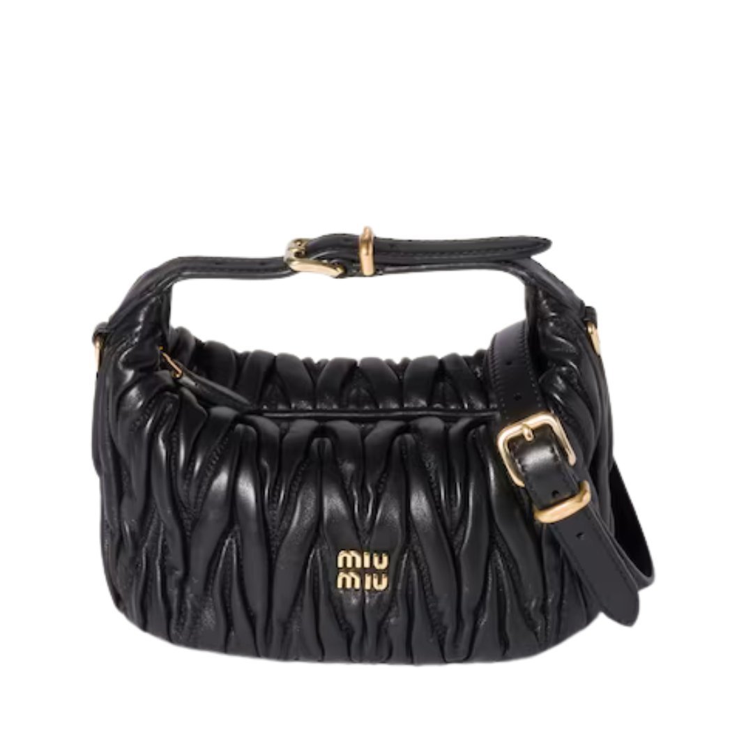 Quilted Nappa Schwarz 8.5 cm