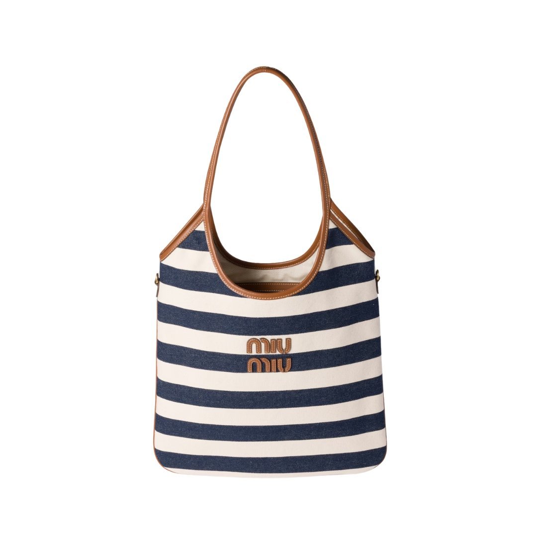 Canvas Blau/Beige 40 cm