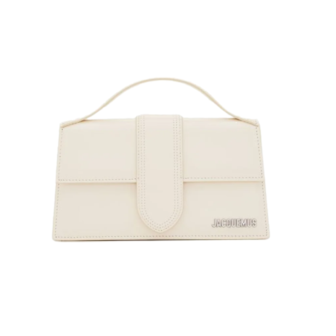 Le Bambino Mini-Tasche aus Leder Silber 17 cm